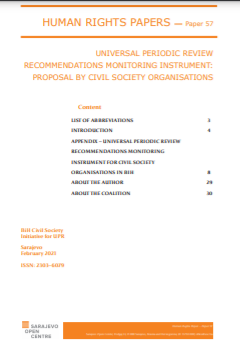 Universal Periodic Review Recommendations Monitoring Instrument: Proposal by Civil Society Organisations Cover Image