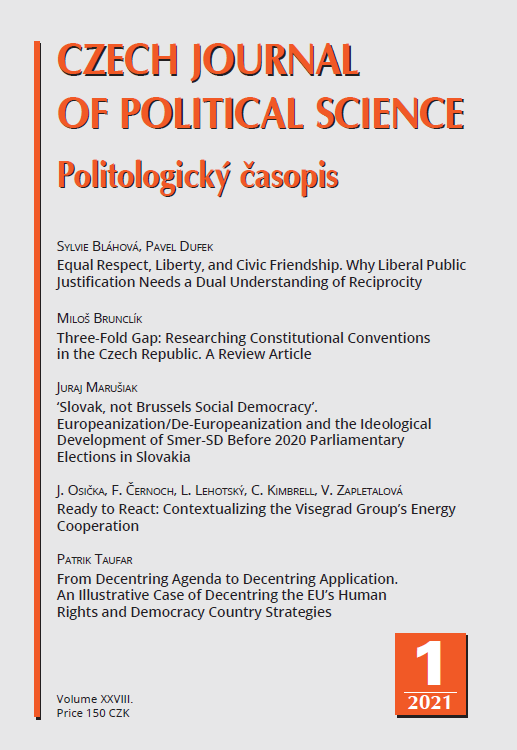 Three-Fold Gap: Researching Constitutional Conventions in the Czech Republic Cover Image