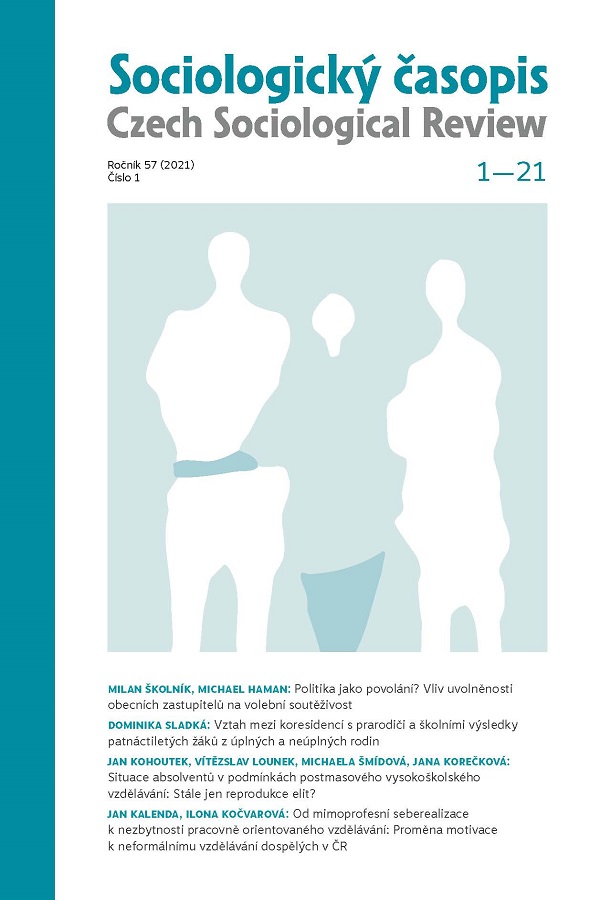 Changing Motivations for Non-formal Adult Education in the Czech Republic: From Non-Work-Related Self-realisation to the Need for a Job-Oriented Education Cover Image