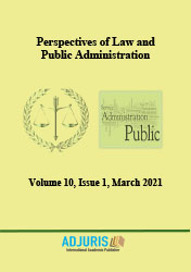PROPOSAL ON THE STRUCTURING OF ADMINISTRATIVE SCIENCES IN ROMANIAN PUBLIC LAW Cover Image