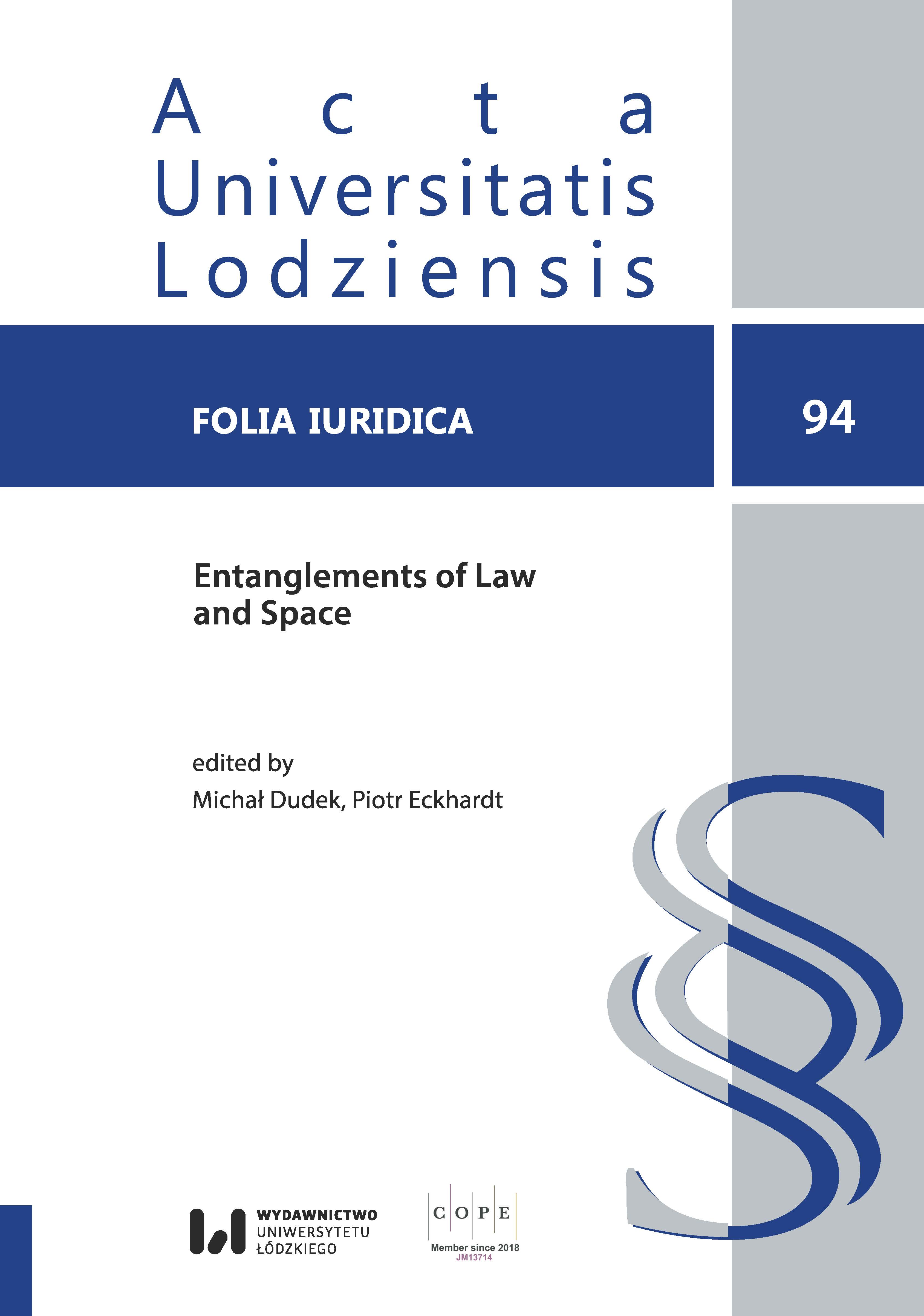 Entanglements of Law and Space: An Introduction Cover Image
