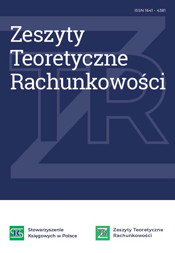 Management accounting/controlling – publication review in “Zeszyty Teoretyczne Rachunkowości”
for the years 2010–2020 Cover Image
