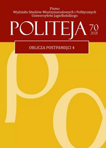 ALTERNATIVE AND MARGINAL NARRATIONS IN THE ANNIVERSARY RESOLUTIONS OF THE SEJM AND SENATE OF THE REPUBLIC OF POLAND IN 2009-2019. EXAMPLE OF RESOLUTIONS COMMEMORATING THE 70TH AND 80TH ANNIVERSARIES OF THE OUTBREAK OF THE SECOND WORLD WAR Cover Image