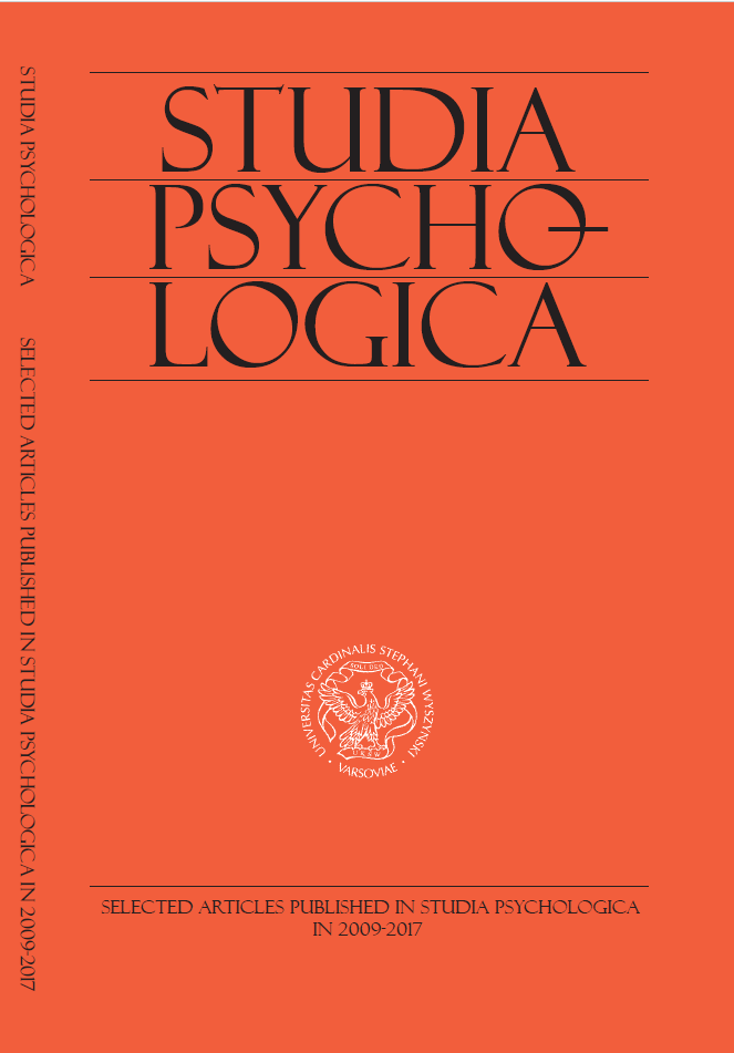 The measurement of the analytical style of information processing. A preliminary verification of the tools: Cognitive Reflection Test (CRT) and Base-Rate Tasks Test (BRT) Cover Image