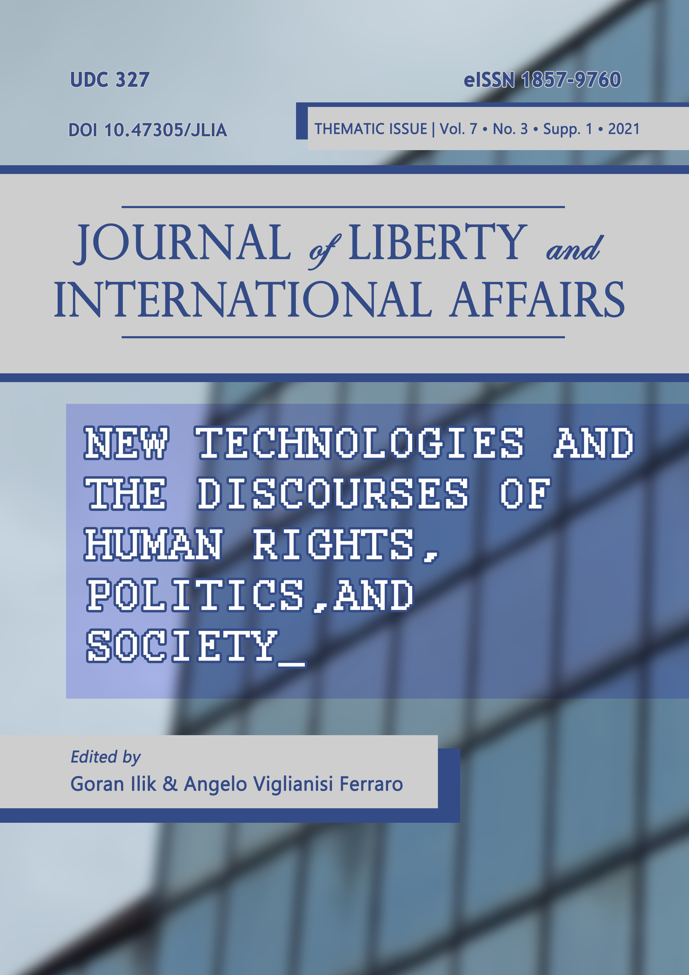 NEW TECHNOLOGIES AND THE DISCOURSES OF HUMAN RIGHTS, POLITICS, AND SOCIETY Cover Image