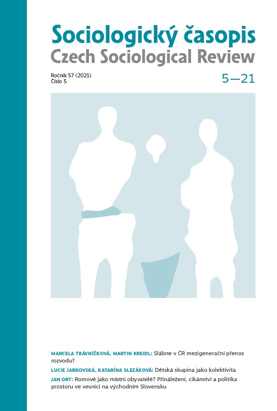 Is There a Declining Trend in the Intergenerational Transmission of Divorce? Cover Image