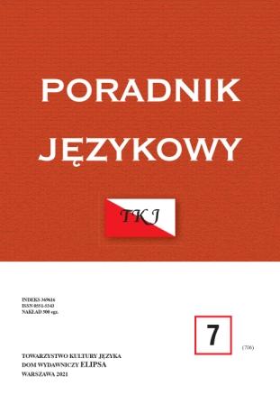 The 19th-century dialect glossary from the Podlasie region by Zygmunt Wasilewski as a contribution to the history of the Polish dialect lexicography Cover Image