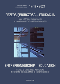 Legal conditions of teaching entrepreneurship in Polish educational system Cover Image