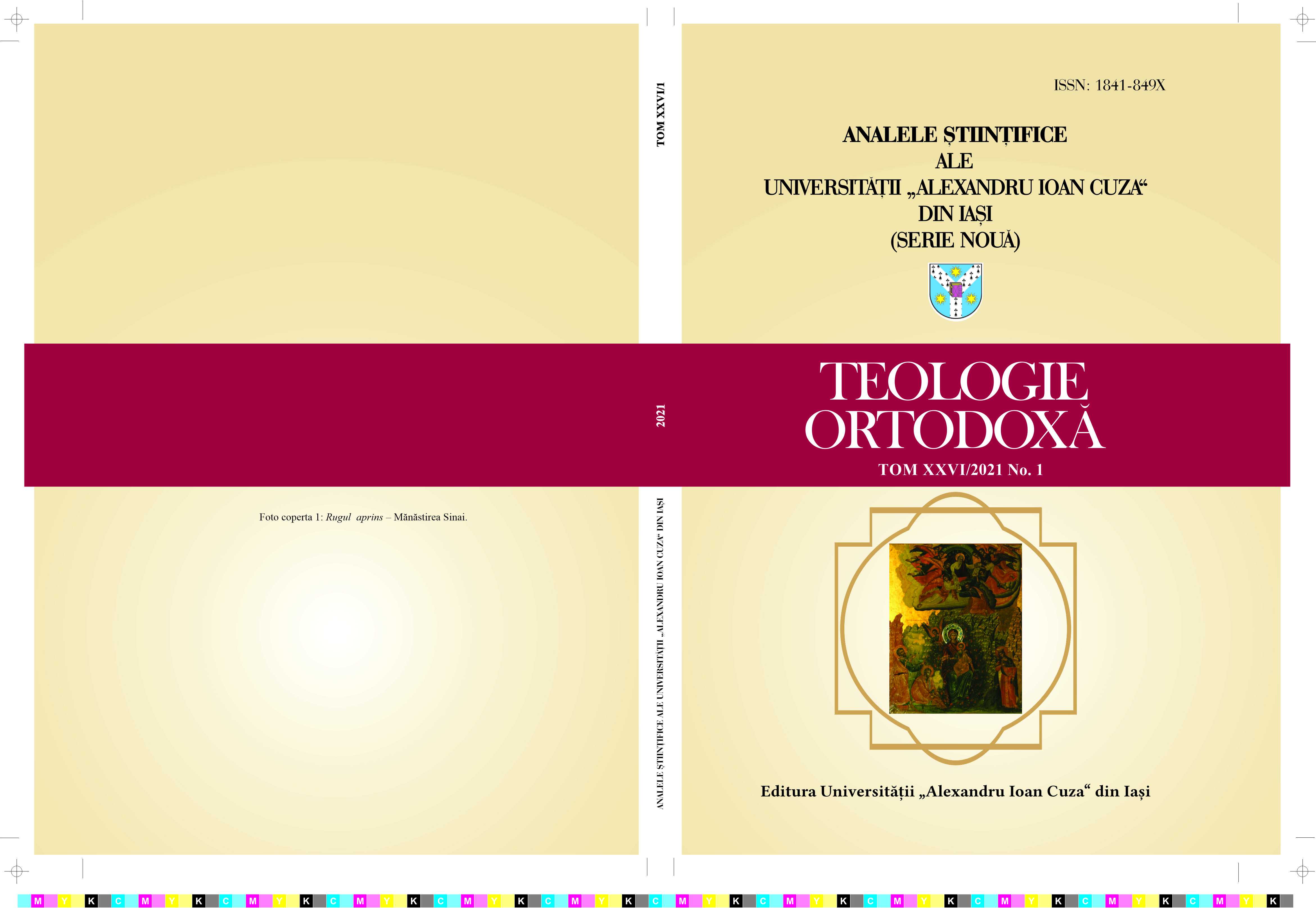 Studies and articles of biblical theology of the Old
Testament in the review “Altarul / Mitropolia Banatului”
[“The Shrine of Banat” / “The Metropolitan see of Banat”] (1944-1947; 1951-2020)
