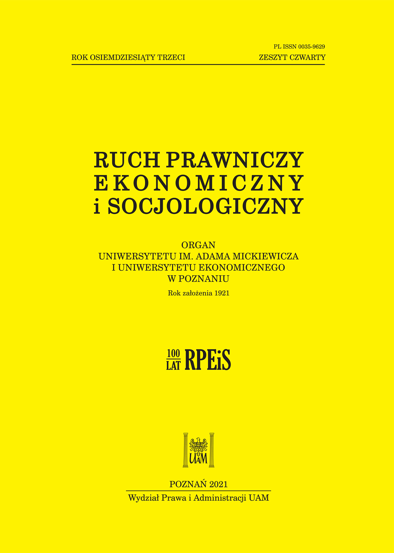 The category of equity in Polish jurisprudence Cover Image