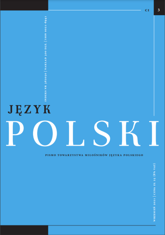 Etymology and the semantic development of the word pluta (‘wet weather’) – an example  of parallels in meteorological terminology in the Polish language and in the East Slovak  dialect Cover Image