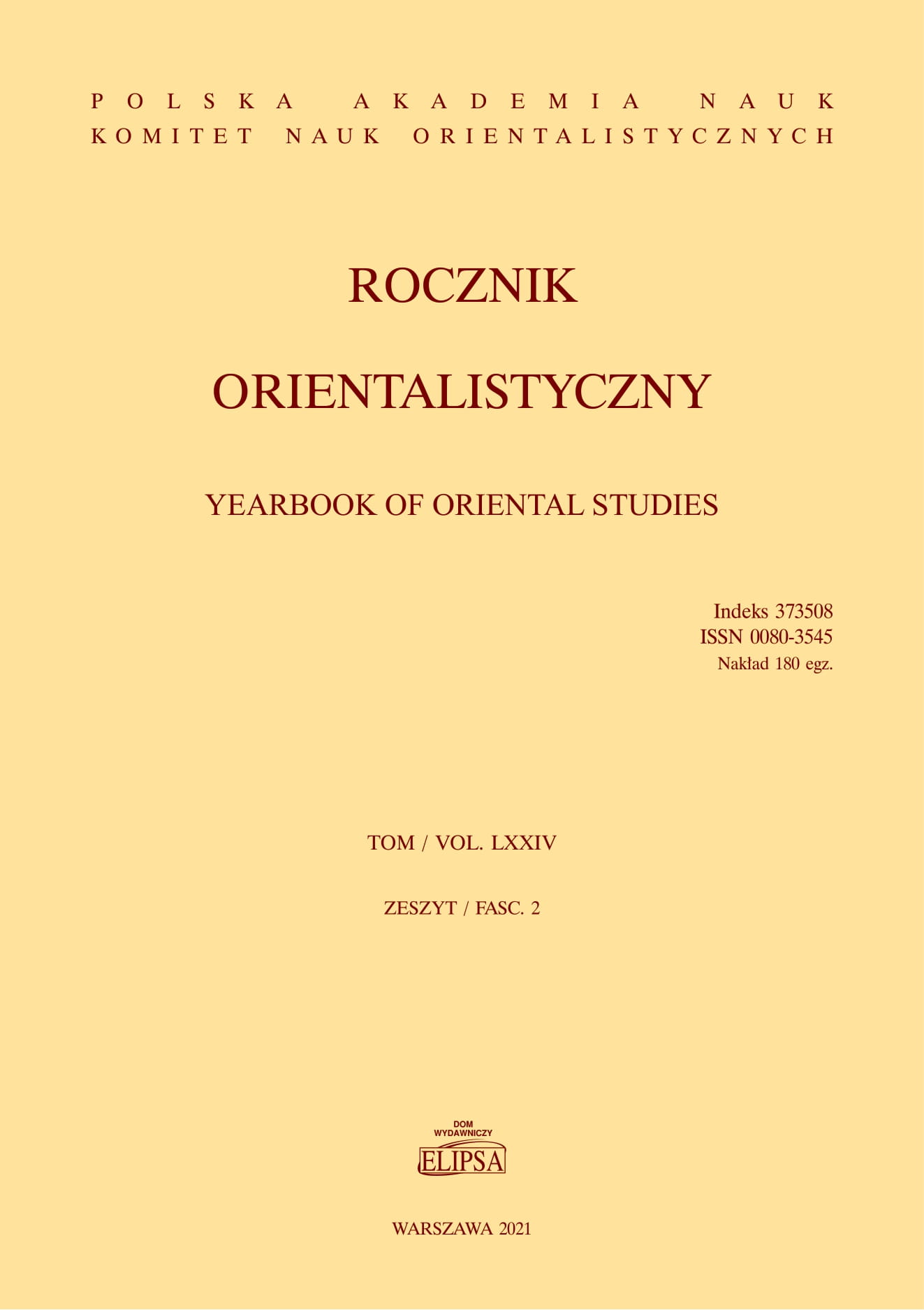Bibliography of Edward Tryjarski 2005-2020 Cover Image
