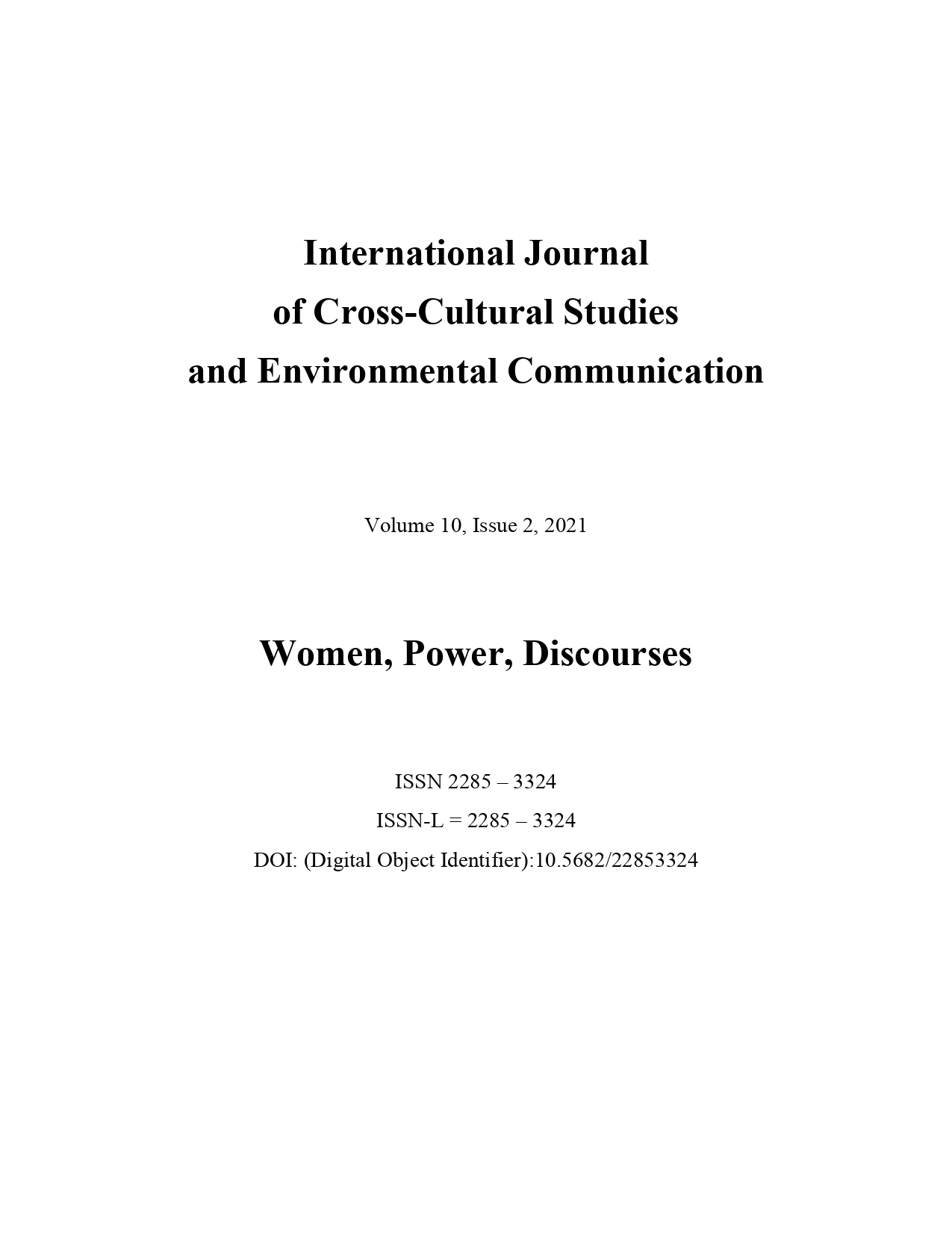 Introduction - Women, Power, Discourses Cover Image