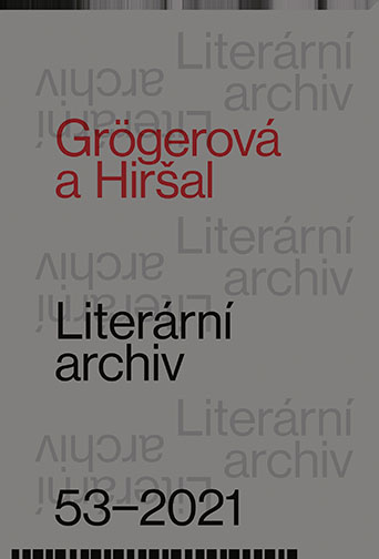Correspondence of Bohumila Grögerová and Josef Hiršal on Experimental Poetry Cover Image