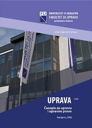 Legislation as a Cause of Corruption in the Administrative Bodies of Bosnia and Herzegovina Cover Image