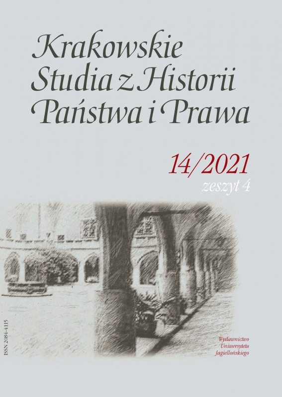 The Issue of the Office of Justice of the Peace in the Work of the Sejm of the Second Polish Republic in Light of Parliamentary Bills and Interpellations Cover Image