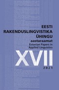 ACQUISITION OF DIMINUTIVES IN TYPOLOGICALLY DIFFERENT LANGUAGES: EVIDENCE FROM RUSSIAN AND ESTONIAN Cover Image