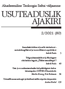 Concerning „Asenduskristlus” and Research that Focuses on it – Methodological and Theoretical Aspects Cover Image