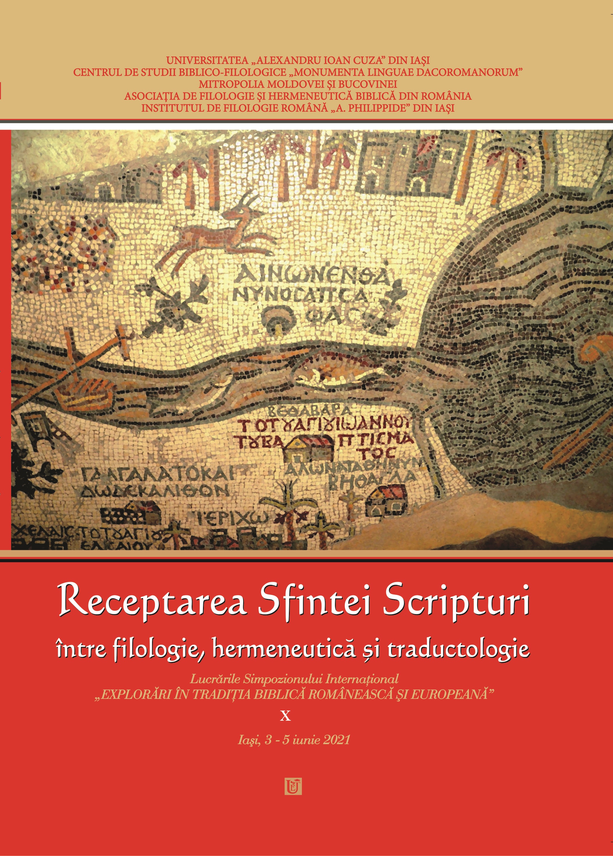 Lectură și interpretare a Bibliei în romanul „Muncile lui Persiles și ale Sigismundei” al lui Miguel de Cervantes