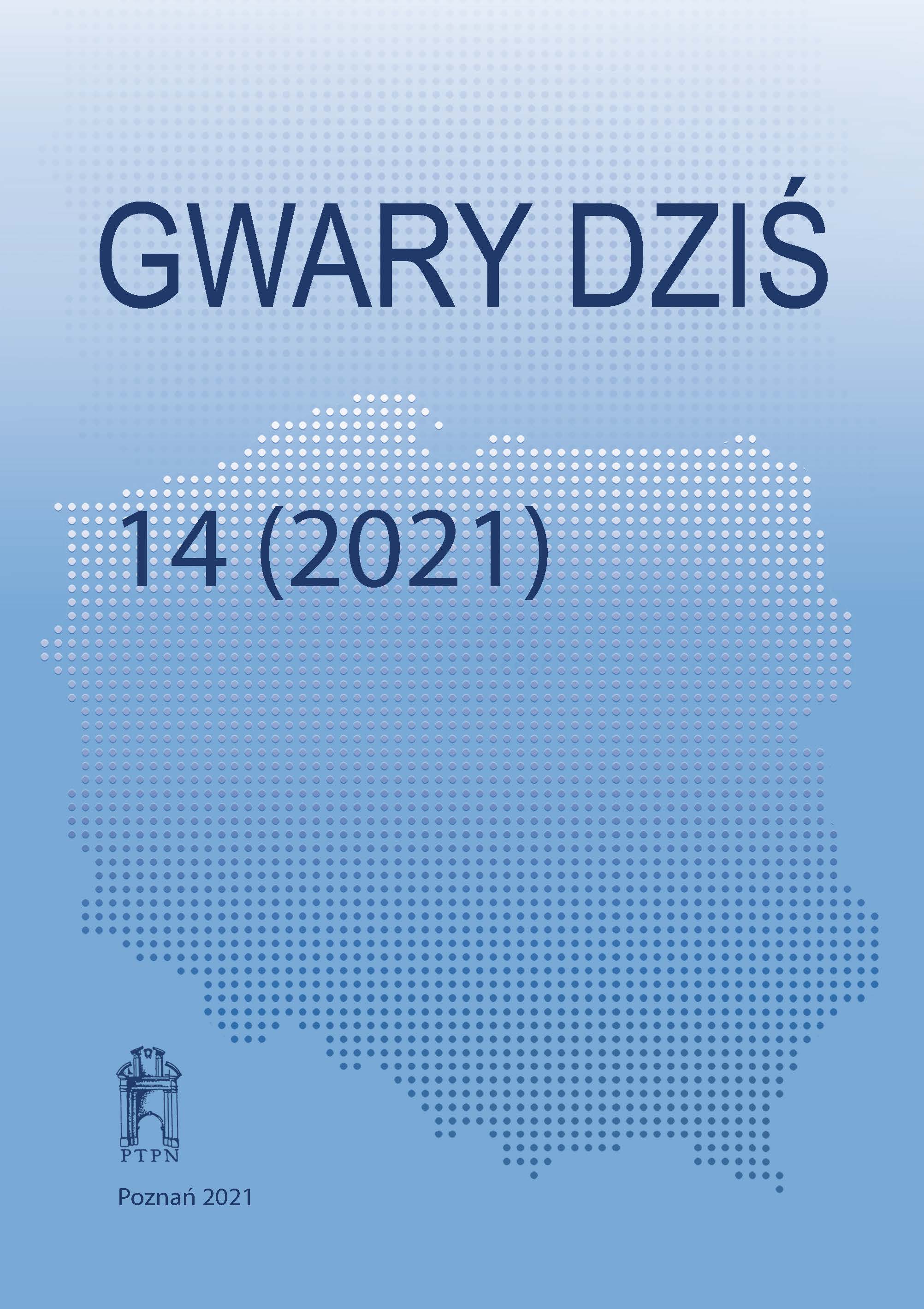 The tasks of Czech Dialectology at the beginning of the 21st century. Cover Image