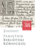EUROPEAN HERITAGE DAYS IN THE KÓRNIK LIBRARY (18.09 – 31.12.2021) Cover Image