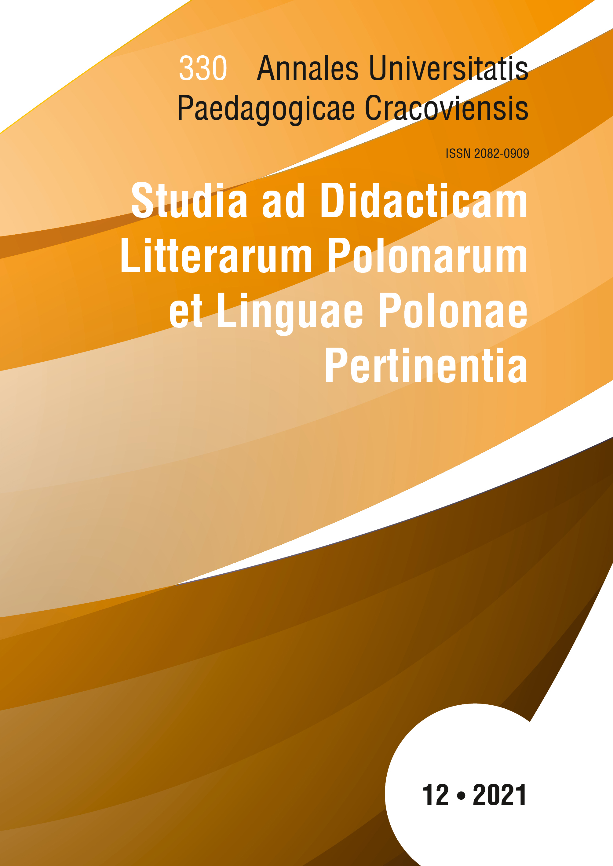 Literary song and generation hymns of the second half of the 20th century at Polish language classes in the secondary school. Aesthetics – topics – values Cover Image