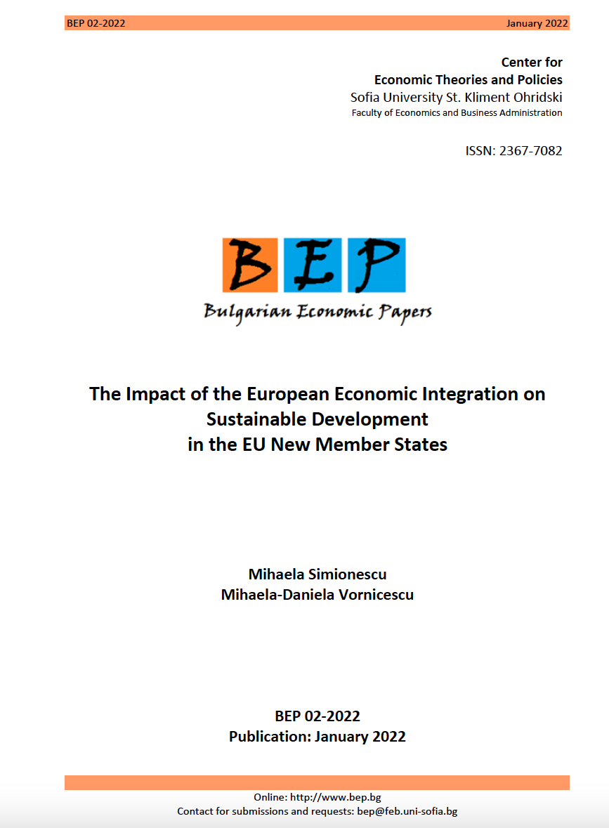 The Impact of the European Economic Integration on Sustainable Development in the EU New Member States