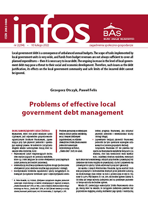 Problems of effective local government debt management Cover Image