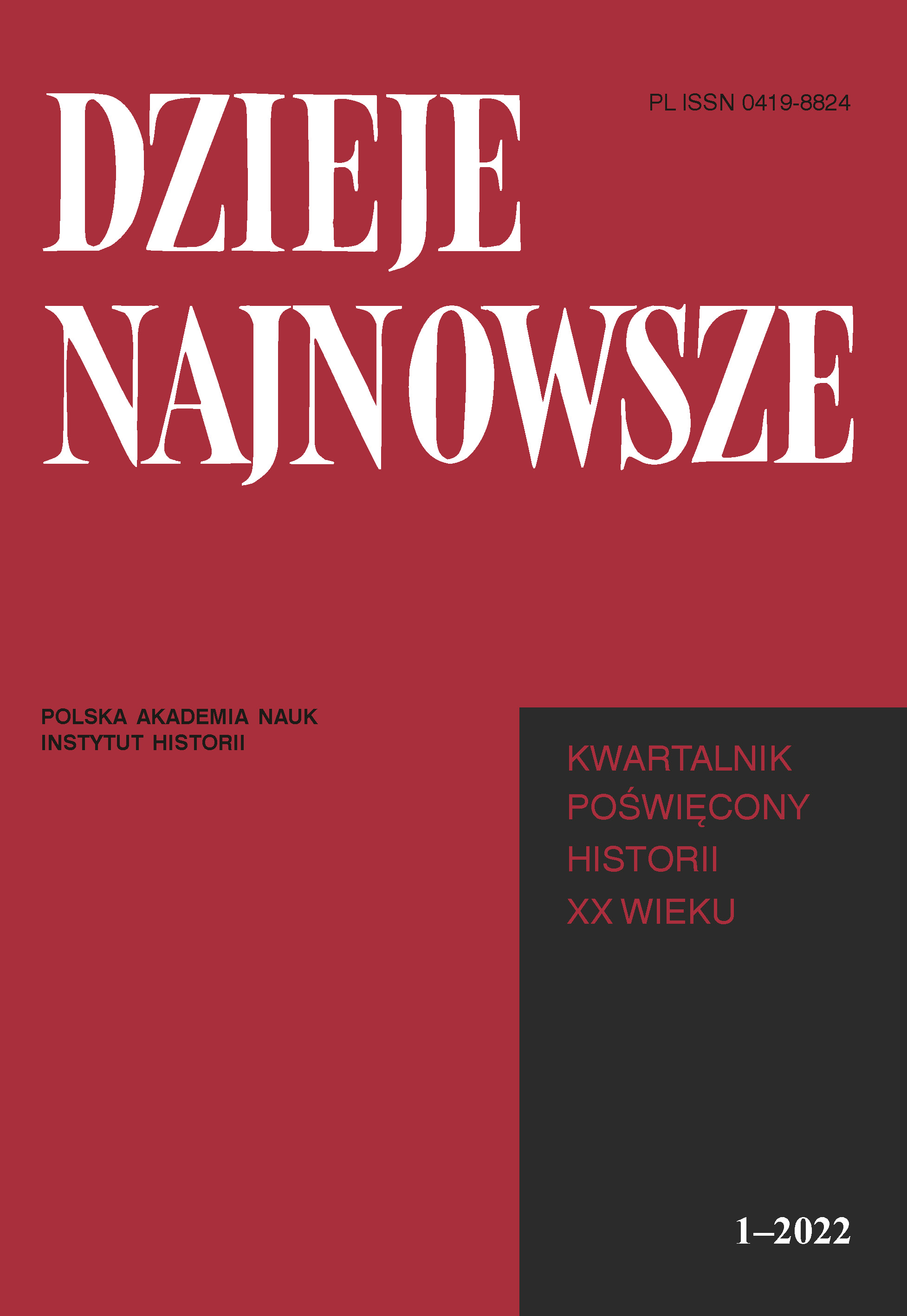 Eastern Territories of Reborn Poland. Włodzimierz Mędrzecki’s View (Observations and Reflections on the Margin) Cover Image