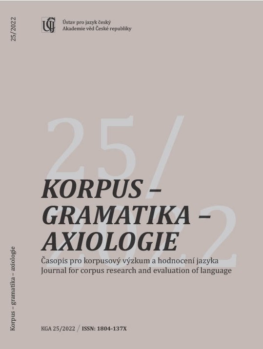 Long or short? A corpus analysis of verbal nouns ending in -ání and -aní Cover Image