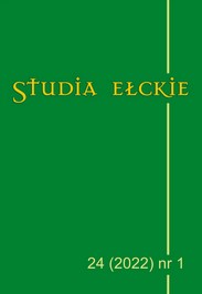 Report of the editor-in-chief of Studia Ełckie ks. dr. Marcin Sieńkowski for the years 2019-2021 Cover Image