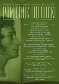 Adam Mickiewicz’s Lyric Poetry Cover Image
