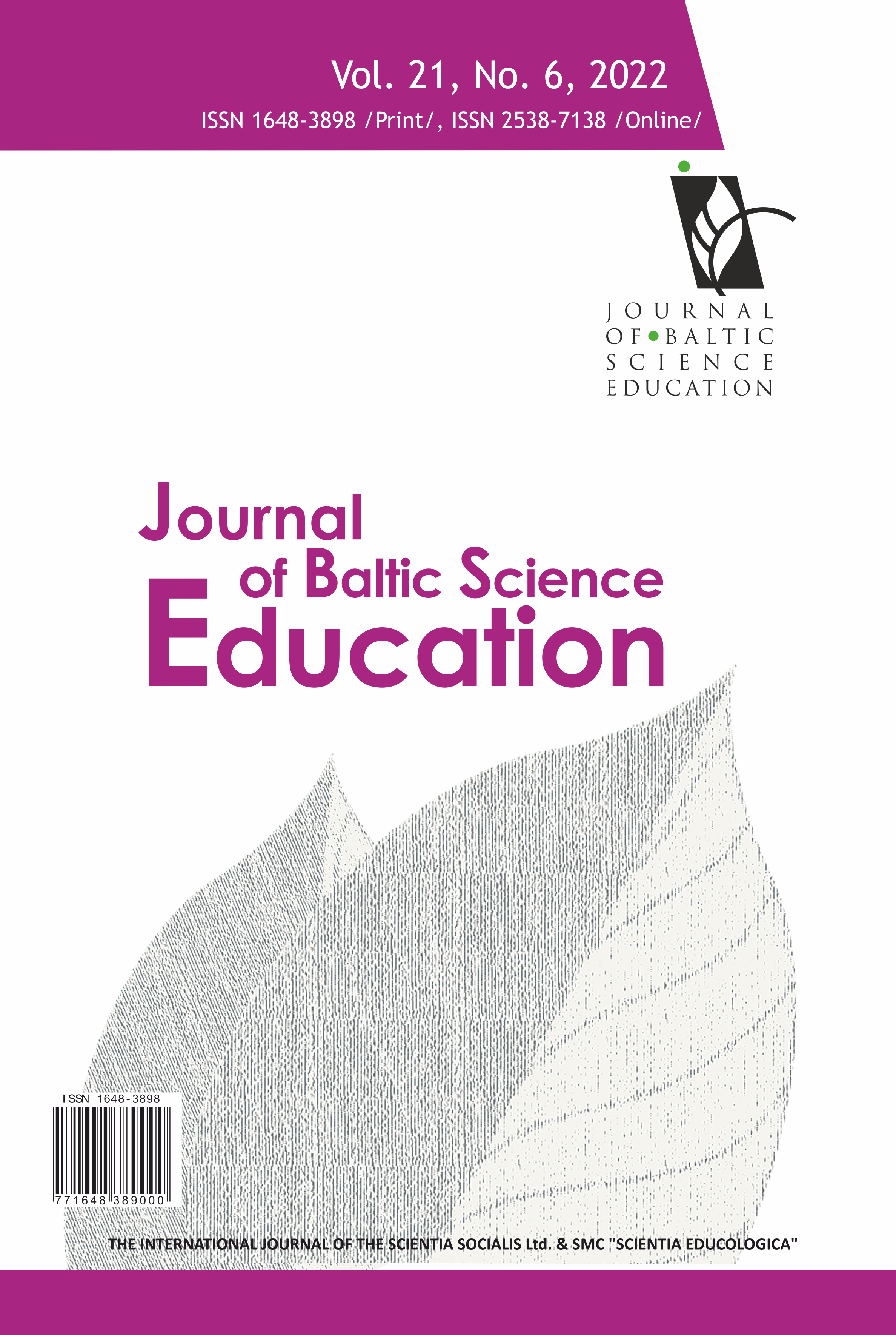 MEASURING CHINESE RURAL SCIENCE TEACHERS’ SELF-PERCEPTION TOWARDS TEACHING COMPETENCIES: INSTRUMENT DEVELOPMENT Cover Image