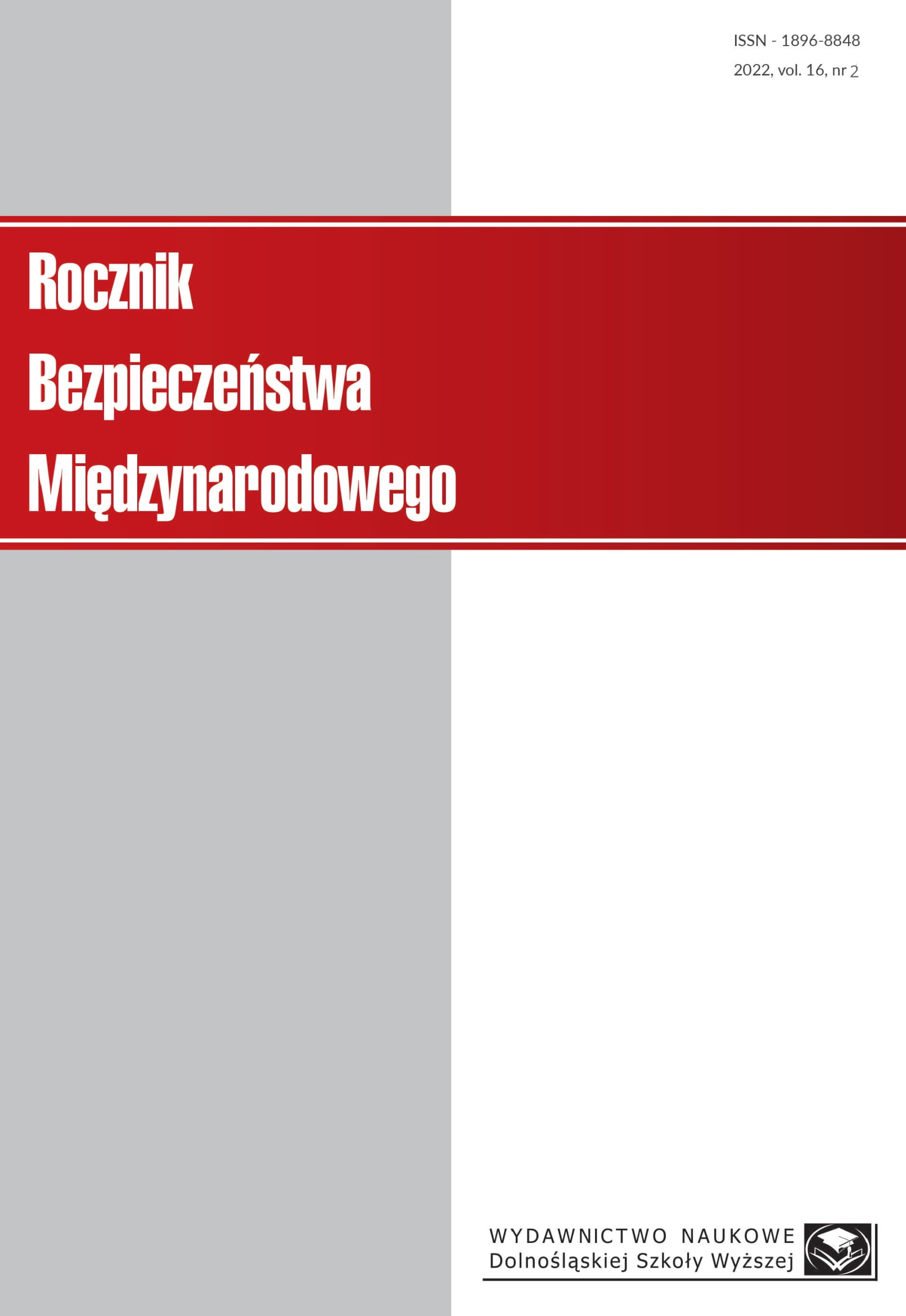 Using of Scanning Devices in Sea Ports of the Republic of Poland on the Example 
of the Functioning of the Maritime Crime Combat Department of the Pomeranian Customs and Tax Office in Gdynia Cover Image