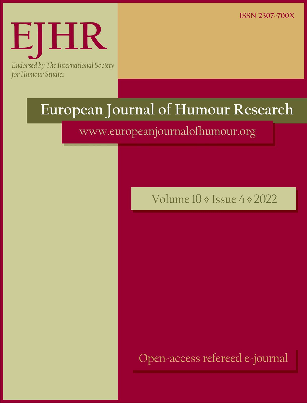 Scrapbook for the 10th anniversary of the European Journal of Humour Research Cover Image