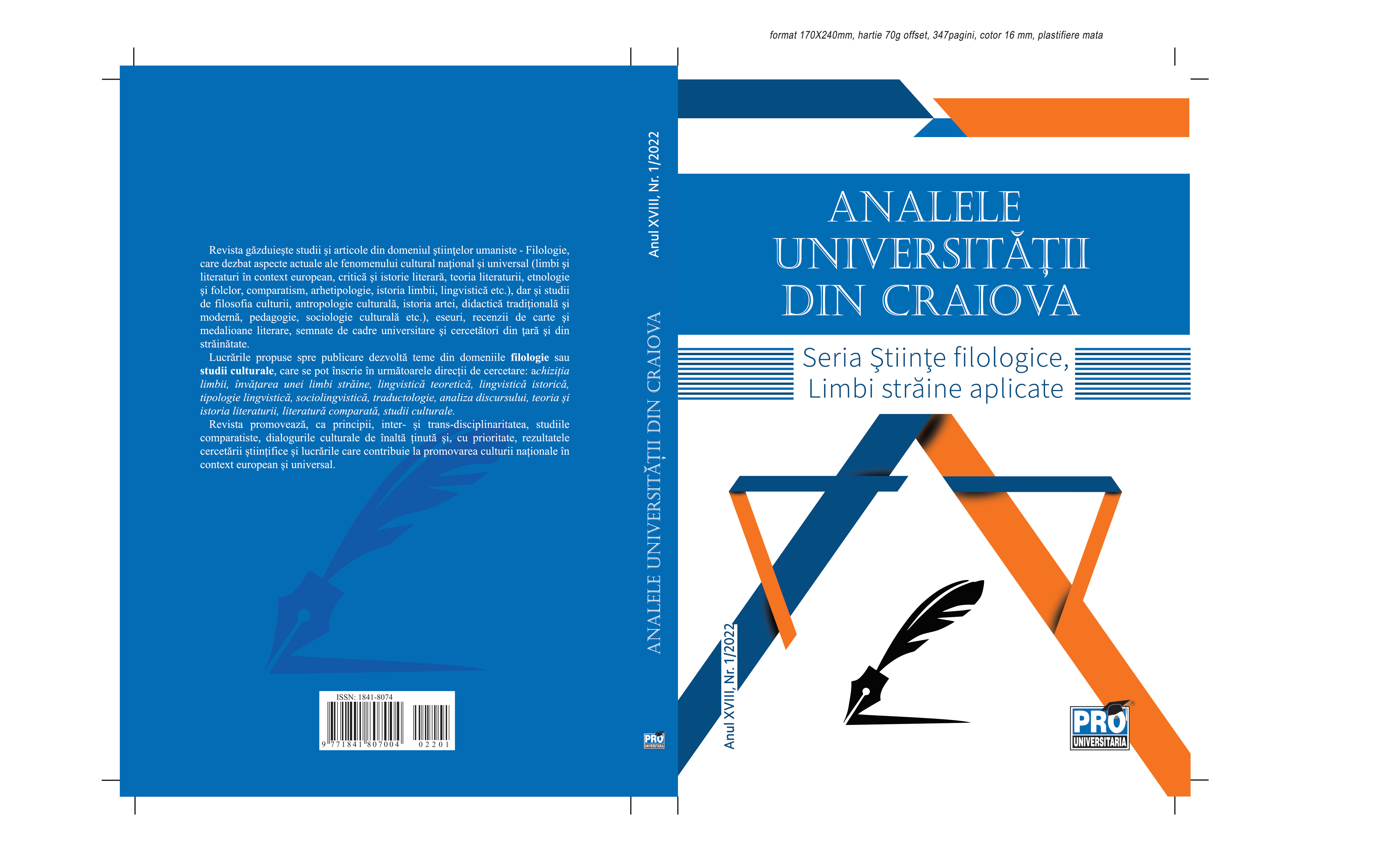 Aspects Related to the Definite Article in the Process of Teaching Romanian as a Foreign Language Cover Image