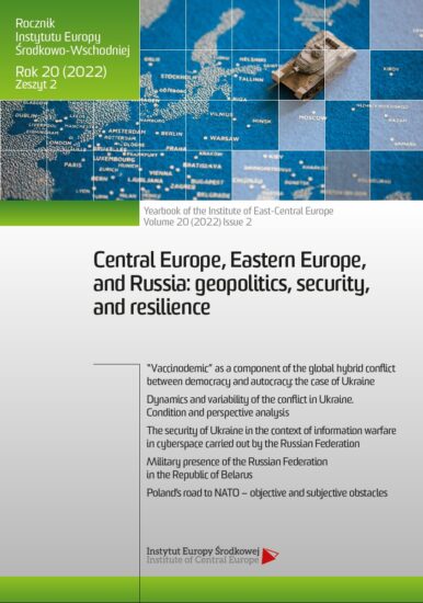 The security of Ukraine in the context
of information warfare in cyberspace
carried out by the Russian Federation Cover Image