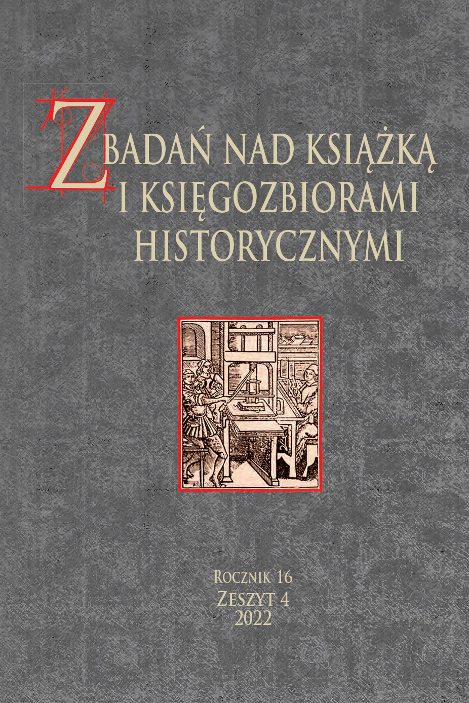 The book collection of Johann Graumann (1487–1541) in the collection of the Library of the Museum of Warmia and Masuria in Olsztyn – characteristics of the collection Cover Image