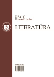 Chronicle of the Department of Lithuanian Literature of 2022 Cover Image