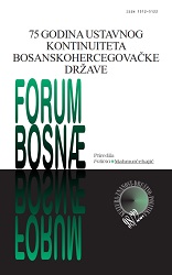 OBJECTIVE AND FUNCTION OF THE CONSTITUTIONAL NORM – REVIEW OF THE CONCEPT OF CONSTITUENT PEOPLE IN THE CONSTITUTION OF BOSNIA AND HERZEGOVINA Cover Image