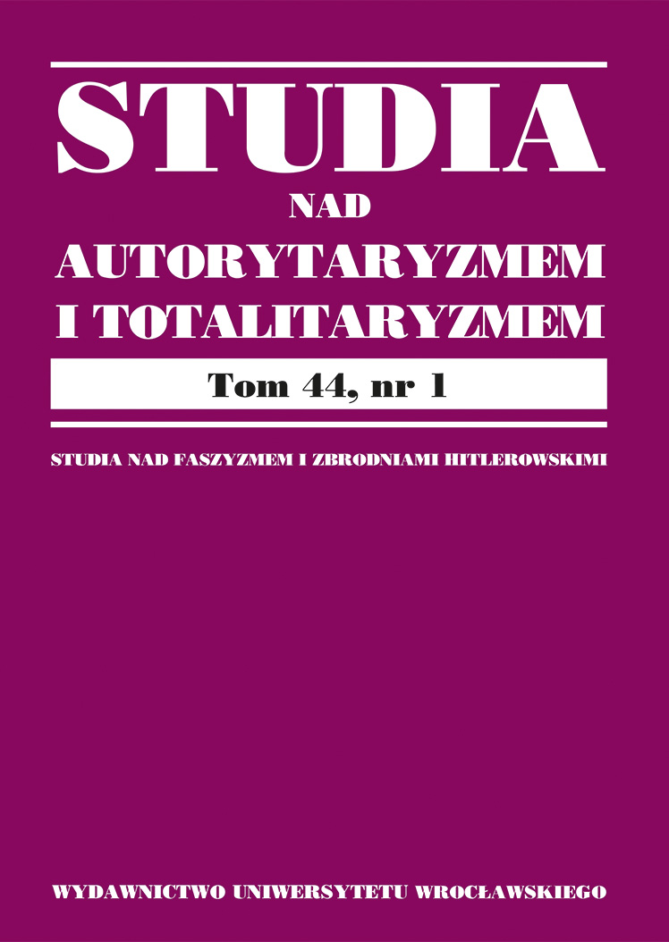 PROBLEMS OF THECRIMINALIZATION OF PROPAGATING AND GLORIFYING OF TOTALITARIANISM (ART. 256 OF THE PENAL CODE): PART I Cover Image