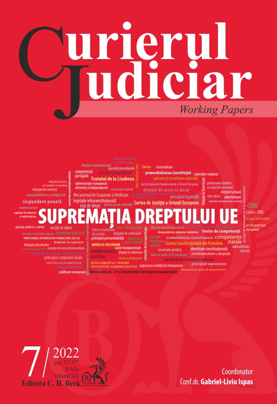 The supremacy of EU law and its relationship with the national constitutional courts jurisprudence Cover Image