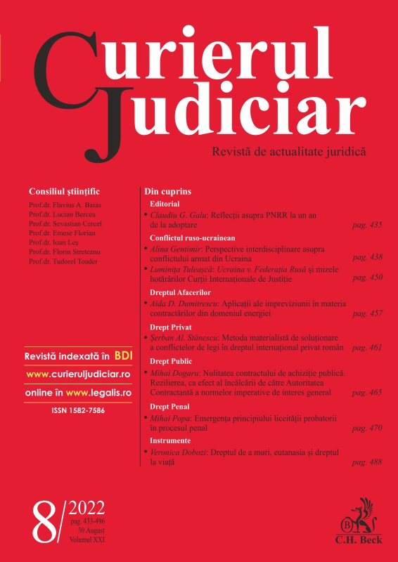 Sinteze de jurisprudenţă – Curtea de Justiție a Uniunii Europene – Martie-Aprilie 2022