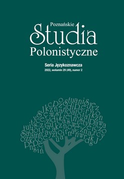 Personal Names in Agnieszka Zimnowodzka’s Short Stories as a Text Component in Children’s Conceptualization of the World Cover Image