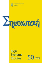 Liberation of the signified from a rigid connection with the signifier as one of the conditions of the arbitrary nature of the sign Cover Image