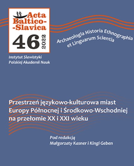 Mythonymy of Interwar Kaunas Cover Image