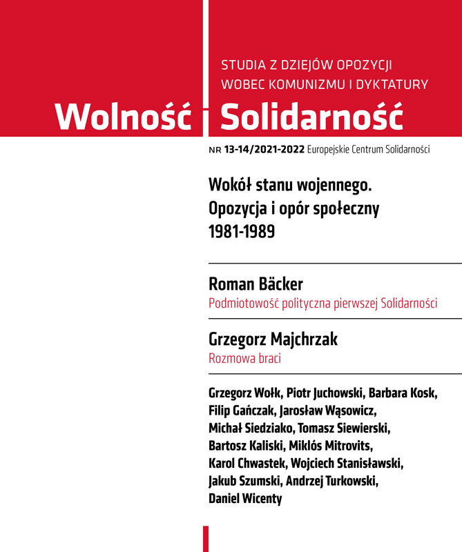 Interned NSZZ “Solidarność” Activists from Piła Voivodeship in the Internment Centres in Wronki, Gębarzów, Kwidzyn, Wierzchowo Pomorskie