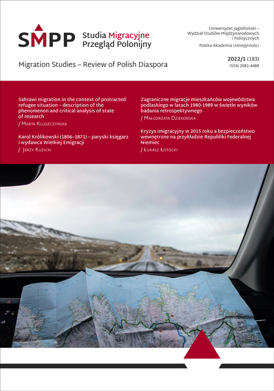 Migrants in the Cities of Eastern Poland – Settlement Processes and Relations with Intermediary Groups. Conceptualization of the Research Project Cover Image