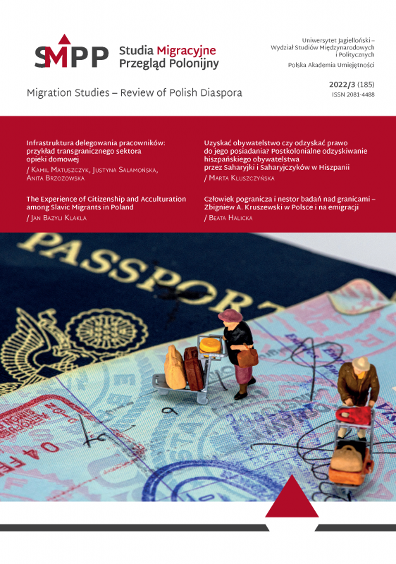 Exploring the Model of Legal Consciousness Formation Among Foreigners Working in Poland. Preliminary Insights Cover Image
