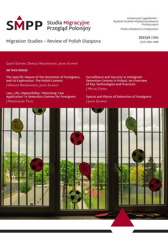 The Specific Nature of the Detention of Foreigners, and its Exploration. The Polish Context Cover Image